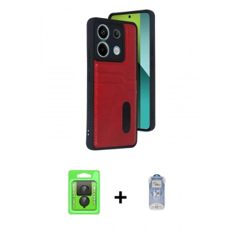 MARSİLYAN™- Redmi Note 13 Pro 4G Kılıf Yörünge Işık Serisi - Siyah Joko Magic 5D Cam + Raze Metal Kamera Lens - SH