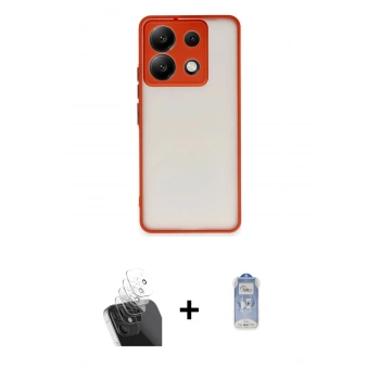 MARSİLYAN™- Redmi Note 13 Pro 5G Kılıf Ahenk Çizgi Serisi - Siyah Joko Magic 5D Cam + Kamera Lens Koruma Cam - SF