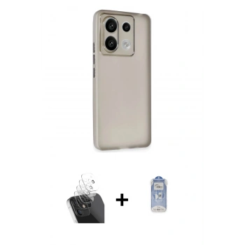 MARSİLYAN™- Redmi Note 13 Pro 5G Kılıf Atlas Minimal Prime - Siyah Joko Magic 5D Cam + Kamera Lens Koruma Cam - SF
