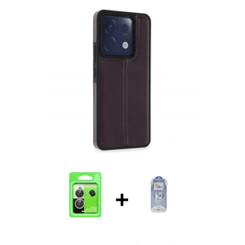 MARSİLYAN™- Redmi Note 13 Pro 5G Kılıf Çekirdek Klasik - Siyah Joko Magic 5D Cam + Raze Metal Kamera Lens - GS