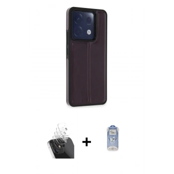 MARSİLYAN™- Redmi Note 13 Pro 5G Kılıf Çekirdek Klasik - Siyah Joko Magic 5D Cam + Kamera Lens Koruma Cam - SF