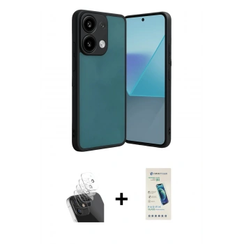 MARSİLYAN™- Redmi Note 13 Pro 5G Kılıf Kıvılcım Işık Serisi - Şeffaf Pasifik Cam Ekran Koruyucu + Kamera Lens Koruma Cam - SF
