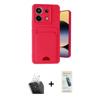 MARSİLYAN™- Redmi Note 13 Pro 5G Kılıf Vadi Çizgi Prime - Şeffaf Pasifik Cam Ekran Koruyucu + Kamera Lens Koruma Cam - SF
