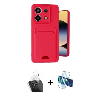 MARSİLYAN™- Redmi Note 13 Pro 5G Kılıf Vadi Çizgi Prime - Siyah 3D Antistatik Seramik Nano Ekran Koruyucu + Kamera Lens Koruma Cam - SF