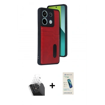 MARSİLYAN™- Redmi Note 13 Pro 5G Kılıf Yörünge Işık Serisi - Şeffaf Pasifik Cam Ekran Koruyucu + Kamera Lens Koruma Cam - SF