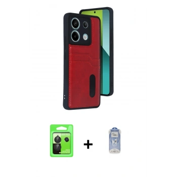 MARSİLYAN™- Redmi Note 13 Pro 5G Kılıf Yörünge Işık Serisi - Siyah Joko Magic 5D Cam + Raze Metal Kamera Lens - SH