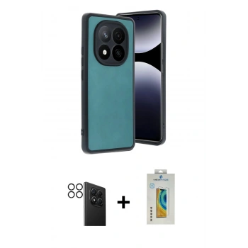 MARSİLYAN™- Redmi Note 14 Pro 4G Kılıf Kıvılcım Işık Serisi - Şeffaf Polymer Nano Ekran Koruyucu + PVD Metal Kamera Lens - SH