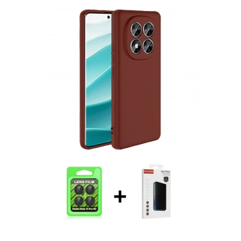 MARSİLYAN™- Redmi Note 14 Pro 4G Kılıf Kozmos Yansıma Özel Seri - Şeffaf Hayalet Polymer Nano Ekran Koruyucu + Raze Metal Kamera Lens - SH