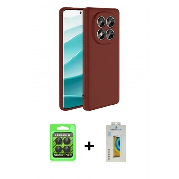 MARSİLYAN™- Redmi Note 14 Pro 4G Kılıf Kozmos Yansıma Özel Seri - Şeffaf Polymer Nano Ekran Koruyucu + Raze Metal Kamera Lens - SH