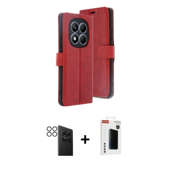 MARSİLYAN™- Redmi Note 14 Pro 4G Kılıf Siluet Işık Serisi - Şeffaf Hayalet Polymer Nano Ekran Koruyucu + PVD Metal Kamera Lens - SH