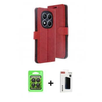 MARSİLYAN™- Redmi Note 14 Pro 4G Kılıf Siluet Işık Serisi - Şeffaf Hayalet Polymer Nano Ekran Koruyucu + Raze Metal Kamera Lens - SH