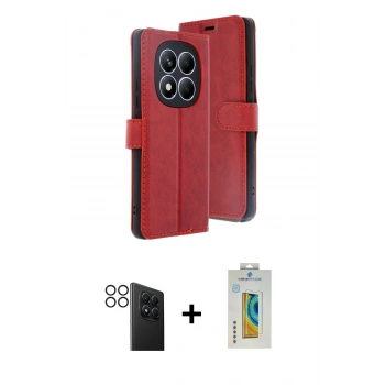MARSİLYAN™- Redmi Note 14 Pro 4G Kılıf Siluet Işık Serisi - Şeffaf Polymer Nano Ekran Koruyucu + PVD Metal Kamera Lens - SH