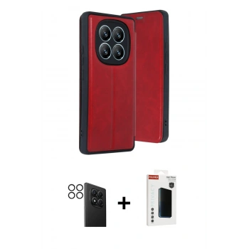MARSİLYAN™- Redmi Note 14 Pro 4G Kılıf Zirve Yansıma Serisi - Şeffaf Hayalet Polymer Nano Ekran Koruyucu + PVD Metal Kamera Lens - SH