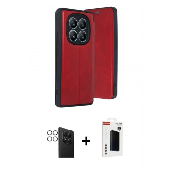 MARSİLYAN™- Redmi Note 14 Pro 4G Kılıf Zirve Yansıma Serisi - Şeffaf Hayalet Polymer Nano Ekran Koruyucu + PVD Metal Kamera Lens - GS