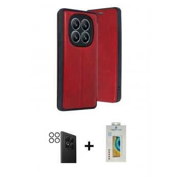 MARSİLYAN™- Redmi Note 14 Pro 4G Kılıf Zirve Yansıma Serisi - Şeffaf Polymer Nano Ekran Koruyucu + PVD Metal Kamera Lens - SH