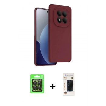 MARSİLYAN™- Redmi Note 15 Pro 5G Kılıf Kozmos Yansıma Özel Seri - Siyah 3D Antistatik Hayalet Cam Ekran Koruyucu + Raze Metal Kamera Lens - SH