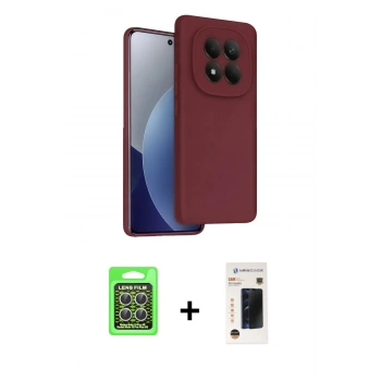 MARSİLYAN™- Redmi Note 15 Pro 5G Kılıf Kozmos Yansıma Özel Seri - Siyah 3D Antistatik Hayalet Cam Ekran Koruyucu + Raze Metal Kamera Lens - GS