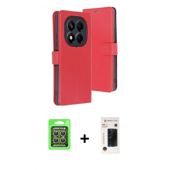 MARSİLYAN™- Redmi Note 15 Pro 5G Kılıf Siluet Işık Serisi - Siyah 3D Antistatik Hayalet Cam Ekran Koruyucu + Raze Metal Kamera Lens - GS
