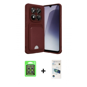 MARSİLYAN™- Redmi Note 15 Pro 5G Kılıf Vadi Çizgi Prime - Siyah 3D Antistatik Cam Ekran Koruyucu + Raze Metal Kamera Lens - GS