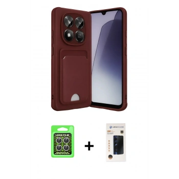 MARSİLYAN™- Redmi Note 15 Pro 5G Kılıf Vadi Çizgi Prime - Siyah 3D Antistatik Hayalet Cam Ekran Koruyucu + Raze Metal Kamera Lens - GS