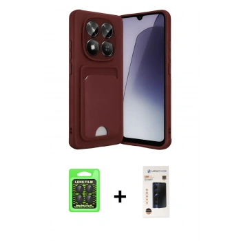 MARSİLYAN™- Redmi Note 15 Pro 5G Kılıf Vadi Çizgi Prime - Siyah 3D Antistatik Hayalet Cam Ekran Koruyucu + Raze Metal Kamera Lens - SH