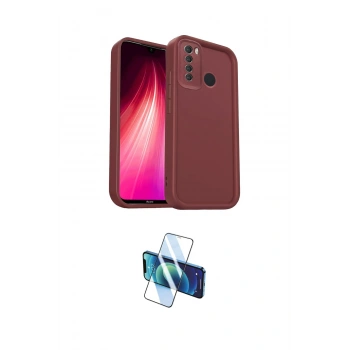 MARSİLYAN™- Redmi Note 8 Kılıf Yankı Yansıma Özel Seri - Siyah 3D Antistatik Seramik Nano Ekran Koruyucu