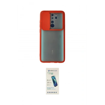 MARSİLYAN™- Redmi Note 8 Pro Kılıf Vadi Çizgi - Şeffaf Pasifik Cam Ekran Koruyucu