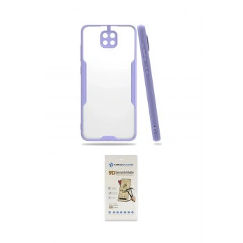 MARSİLYAN™- Redmi Note 9 Kılıf Atlas Asil Serisi - Siyah Mat Seramik Nano Ekran Koruyucu