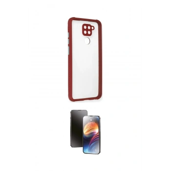 MARSİLYAN™- Redmi Note 9 Kılıf Nova Asil Özel Seri - Siyah 3D Antistatik Mat Seramik Nano Ekran Koruyucu