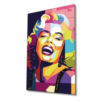 MARSiLYAN- Renkler Marilyn Monroe Cam Tablo