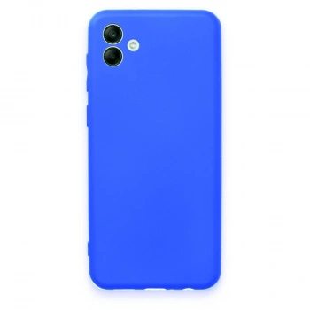 MARSİLYAN™- Samsung Galaxy A04 Kılıf First Silikon - Mavi