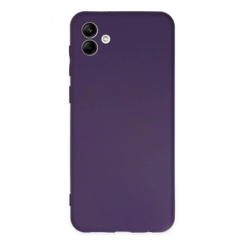 MARSİLYAN™- Samsung Galaxy A04 Kılıf First Silikon - Mor