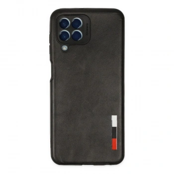 MARSİLYAN™- Samsung Galaxy M33 Kılıf Loop Deri Silikon - Siyah