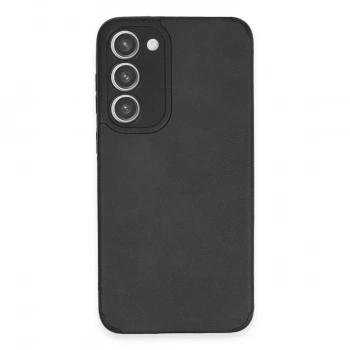 MARSİLYAN™- Samsung Galaxy S23 Plus Kılıf Loop Deri Silikon - Siyah