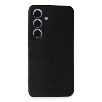 MARSİLYAN™- Samsung Galaxy S24 Kılıf Loop Deri Silikon - Siyah