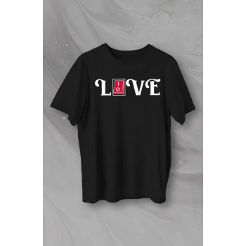 MARSiLYAN- Sevgililer Günü İçin Özel Tasarım Love Baskılı Tshirt