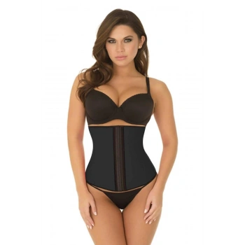 MARSiLYAN-  Siyah MI 9161 Terletici Agraflı Bel Korse