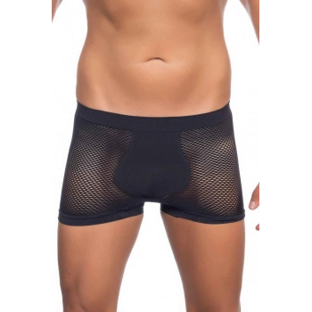 MARSiLYAN-  Siyah MI Emay 2106 Fileli Soft Erkek Boxer