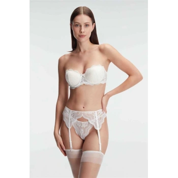 MARSiLYAN-  Sütyen, Jartiyer, String ve Çorap Takımı