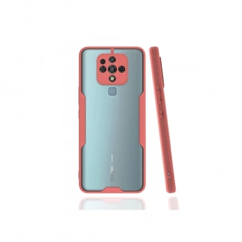 MARSİLYAN™- Tecno Camon 16 Kılıf Platin Silikon - Pembe