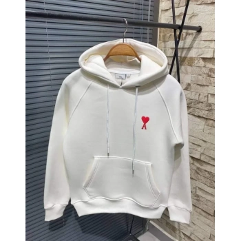 MARSiLYAN- Unisex Kapşonlu Baskılı Sweetshirt - Beyaz