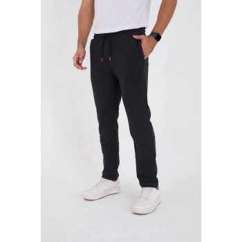 MARSiLYAN- Unisex Üç İplik Basic Eşofman Pantolon - Antrasit