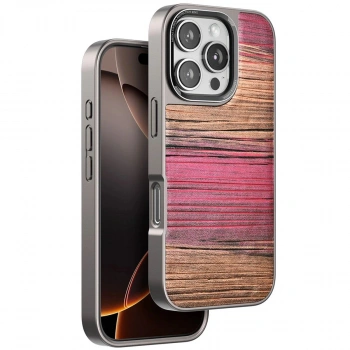 MARSİLYAN™- Venco Apple İphone 16 Pro Max Wave Kapak - Pembe