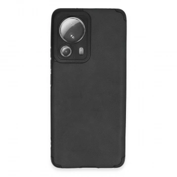 MARSİLYAN™- Xiaomi Mi 13 Lite Kılıf Loop Deri Silikon - Siyah
