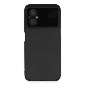 MARSİLYAN™- Xiaomi Poco M5 Kılıf Loop Deri Silikon - Siyah