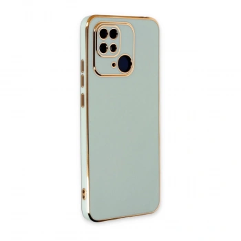 MARSİLYAN™- Xiaomi Redmi 10c Kılıf Volet Silikon - Açık Yeşil