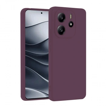 MARSİLYAN™- Xiaomi Redmi Note 14 4g Kılıf First Silikon - Mürdüm