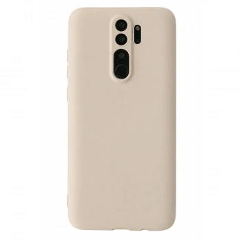 MARSİLYAN™- Xiaomi Redmi Note 8 Pro Kılıf First Silikon - Krem