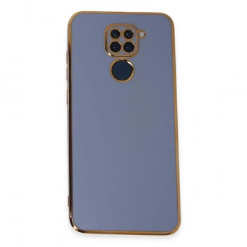 MARSİLYAN™- Xiaomi Redmi Note 9 Kılıf Volet Silikon - Mavi