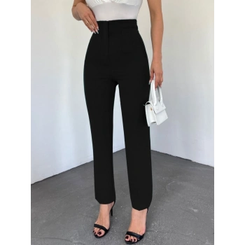 MARSiLYAN- Zra Pileli Havuç Pantolon -Siyah